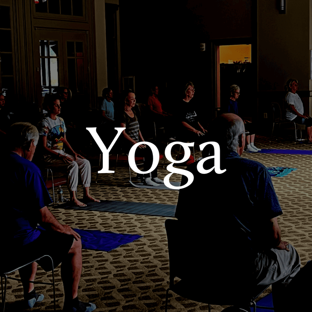 Asbury adults are invited to yoga on Mondays at 10:00 a.m.