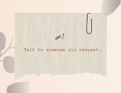 Discernment: Talk to someone you respect.