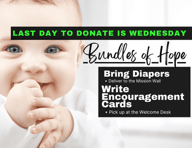 Bundles of Hope Update - 15,000 diapers still needed!