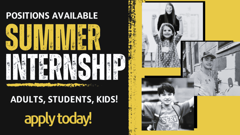 Summer Internships: Adults, Students, Kids
