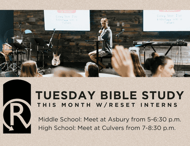 Student Bible Study - Tuesdays in July