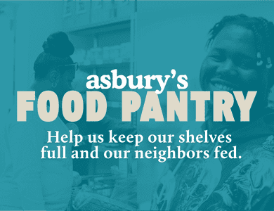 Anyone facing food insecurity is welcome at Asbury's Food Pantry.