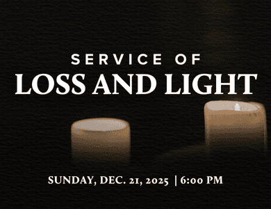 Struggling to find joy this season? Find the space and hope the Christmas story offers in this reflective service.