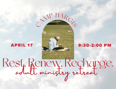 Imagine a day to yourself. Where the focus is rest. And renewal. And God's love. Join us April 17.