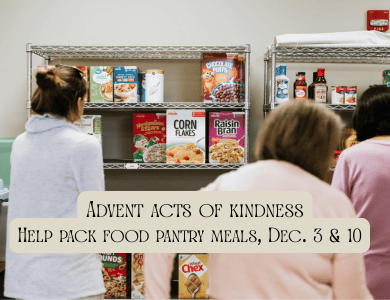 Pack Food Pantry Meals, Dec. 3 & 10, 2025