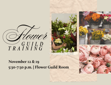Join the creative team that arranges flowers each week at Asbury!