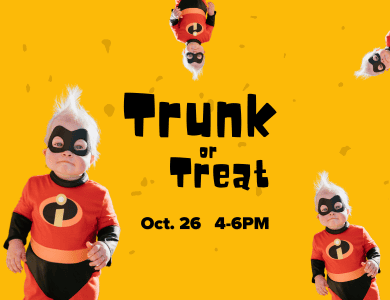 Trunks, candy, rides, food trucks, and more. Don't miss this free event on Sunday, Oct. 26!