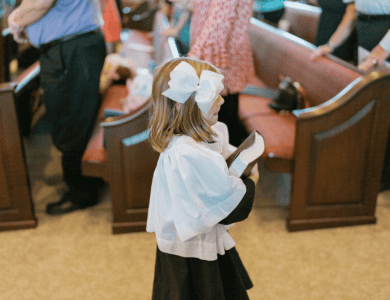 A Bible Bearer carries God's Holy Word into worship.