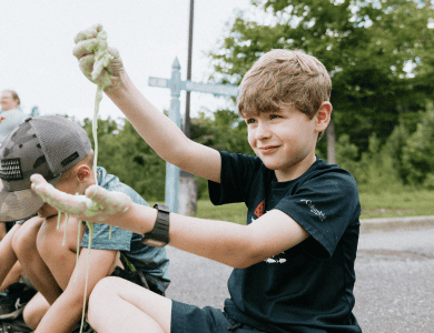 Making slime at Slime Lab, Nov. 11.