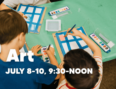 A fun and creative kids art camp where young artists explore different materials, learn new techniques, and express their imagination through hands-on projects.